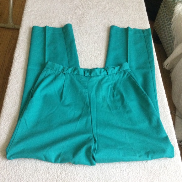 Vintage Southern Lady Teal/Turquoise/Green High Rise Pants - Sz 11/12 - Picture 5 of 12
